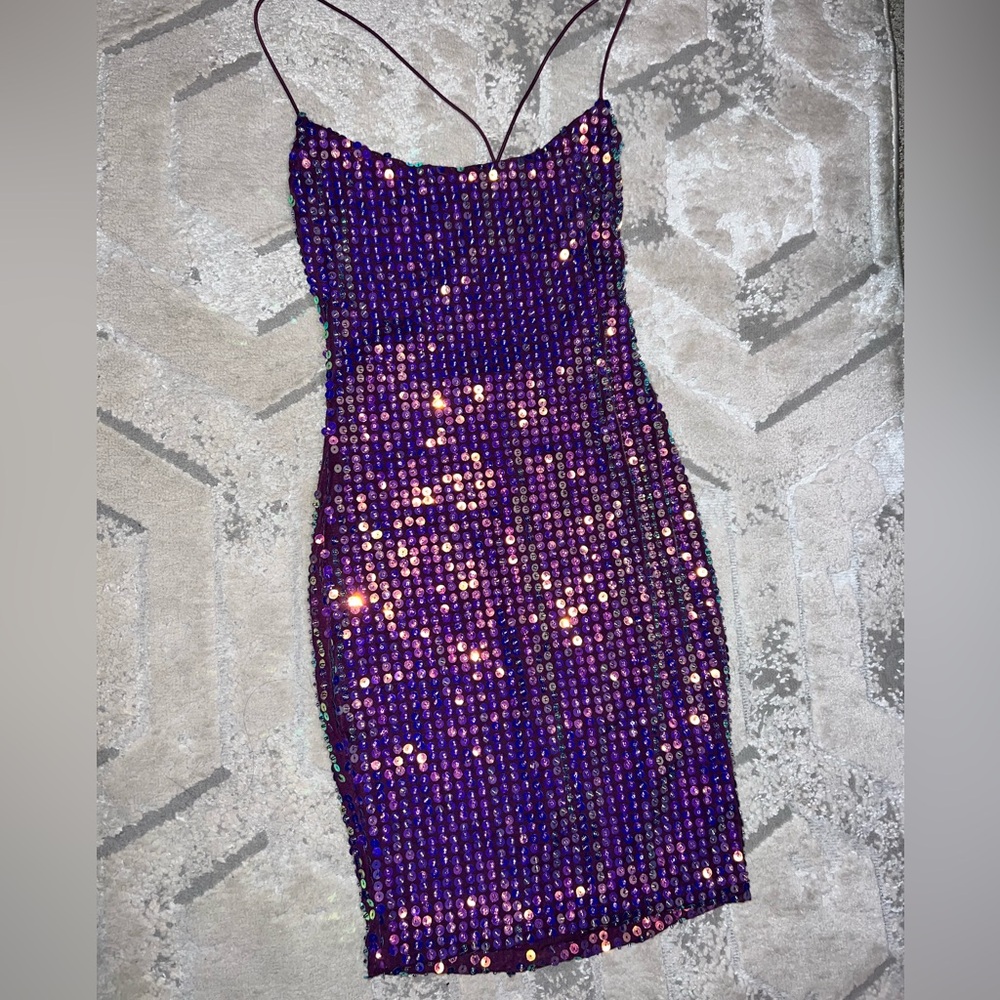 Oh Polly Sequin dress